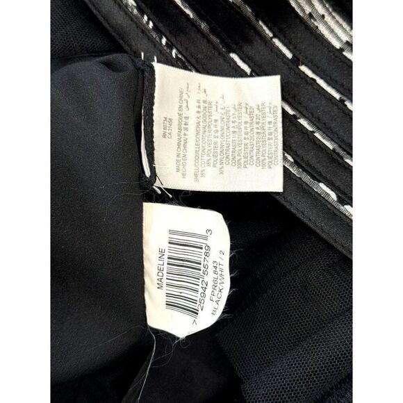 BCBGMaxAzria Madeline Strapless Dress in Black/White Size 2 - Picture 5 of 5